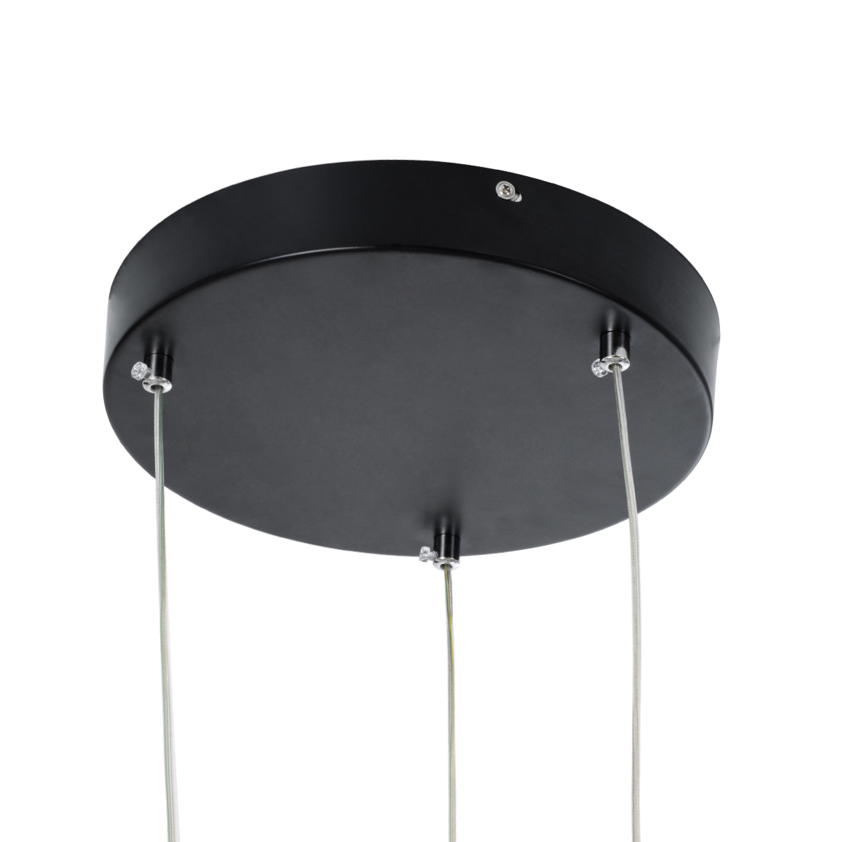 GLOBOSTAR® KIBOO-TRIO 60931 Μοντέρνο Κρεμαστό Φωτιστικό Οροφής LED 90W 10350lm 360° AC 220-240V IP20 Ρυθμιζόμενο Λευκό CCT με Χειριστήριο από 2700K έως 6000K Dimmable - Lumileds SMD Chip - Μαύρο Ματ - Μ60 x Π60 x Υ80cm - 3 Χρόνια Εγγύηση - Image 7