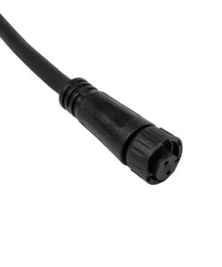 GLOBOSTAR® CONNECTOR 60954 2 Pin Καλώδιο/Επέκταση Τ 1 Μέτρου με Είσοδο 1 x Αρσενικό Βύσμα & Έξοδο 2 x Θηλυκά Βύσματα Αδιάβροχο IP68 – Μαύρο – Μ100 x Π3.7 x Υ1.4cm