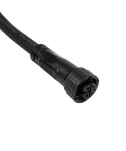 GLOBOSTAR® CONNECTOR 60957 5 Pin Καλώδιο/Επέκταση Τ 1 Μέτρου με Είσοδο 1 x Αρσενικό Βύσμα & Έξοδο 2 x Θηλυκά Βύσματα Αδιάβροχο IP68 – Μαύρο – Μ100 x Π52 x Υ2cm