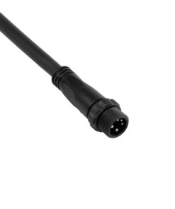 GLOBOSTAR® CONNECTOR 60958 5 Pin Καλώδιο/Επέκταση Ι 1 Μέτρου με Είσοδο 1 x Αρσενικό Βύσμα & Έξοδο 1 x Θηλυκό Βύσμα Αδιάβροχο IP68 – Μαύρο – Μ100 x Π1.6 x Υ1.6cm