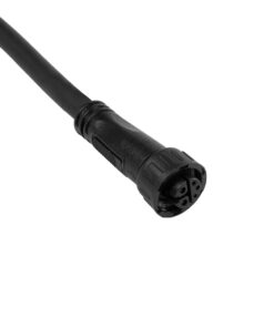 GLOBOSTAR® CONNECTOR 60958 5 Pin Καλώδιο/Επέκταση Ι 1 Μέτρου με Είσοδο 1 x Αρσενικό Βύσμα & Έξοδο 1 x Θηλυκό Βύσμα Αδιάβροχο IP68 – Μαύρο – Μ100 x Π1.6 x Υ1.6cm