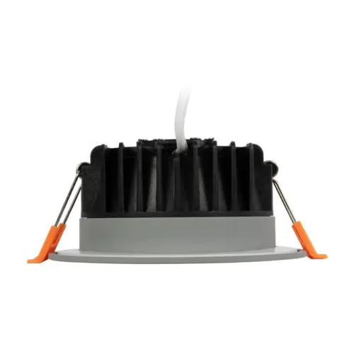 GLOBOSTAR® WATERA 60986 Χωνευτό Downlight Σποτ Panel Μπάνιου & WC LED 12W 1500lm 120° AC 220-240V Αδιάβροχο IP54 Ρυθμιζόμενο Λευκό CCT με Διακόπτη στο Σώμα 2700K/4500K/6000K Dimmable - Lumileds SMD Chip & TÜV SÜD Driver - Γκρι Ανθρακί Ματ - Μ10.8 x Π10.8 x Υ3.2cm / Q9cm - 3 Χρόνια Εγγύηση - Image 4