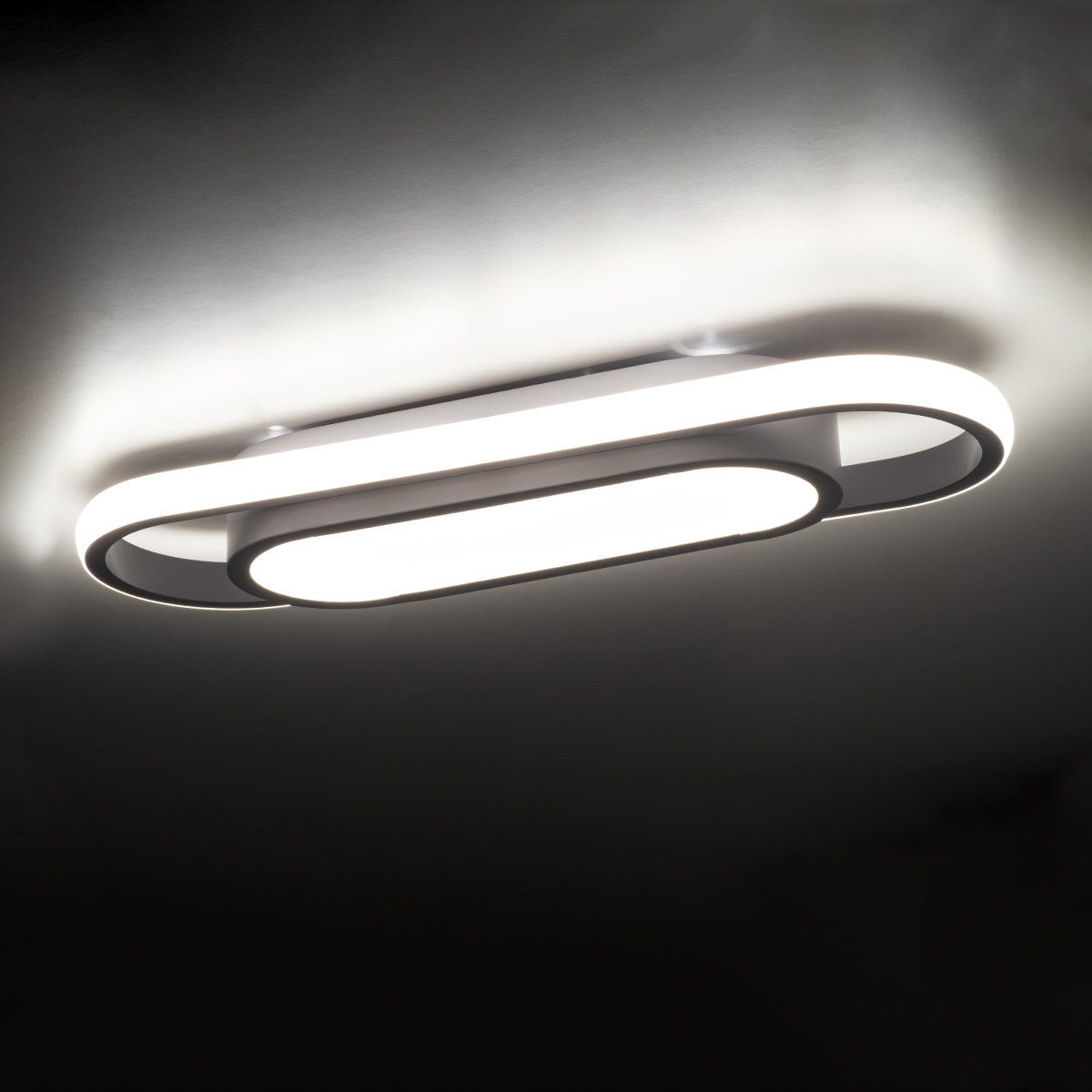 GLOBOSTAR® IGOR 61217 Μοντέρνο Φωτιστικό Οροφής LED 24W 2880lm 210° AC 220-240V IP20 Ρυθμιζόμενο Λευκό CCT με On/Off 2700K/4500K/6000K - Lumileds SMD Chip - Λευκό Ματ - Μ41 x Π13 x Υ4.5cm - 3 Χρόνια Εγγύηση - Image 9