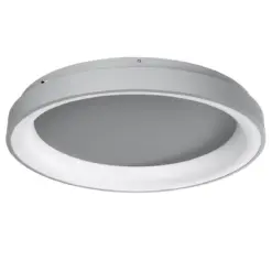 GLOBOSTAR® SALEM 61238 Μοντέρνο Φωτιστικό Οροφής LED 105W 12075lm 120° AC 220-240V IP20 Ρυθμιζόμενο Λευκό CCT με Χειριστήριο από 2700K έως 6000K Dimmable - Lumileds SMD Chip - Γκρι - Μ60 x Π60 x Υ9.5cm - 3 Χρόνια Εγγύηση