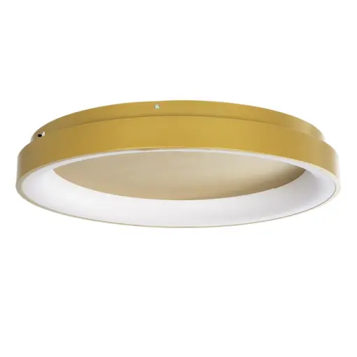 GLOBOSTAR® SALEM 61239 Μοντέρνο Φωτιστικό Οροφής LED 105W 12075lm 120° AC 220-240V IP20 Ρυθμιζόμενο Λευκό CCT με Χειριστήριο από 2700K έως 6000K Dimmable - Lumileds SMD Chip - Χρυσό - Μ60 x Π60 x Υ9.5cm - 3 Χρόνια Εγγύηση - Image 3