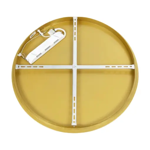 GLOBOSTAR® SALEM 61239 Μοντέρνο Φωτιστικό Οροφής LED 105W 12075lm 120° AC 220-240V IP20 Ρυθμιζόμενο Λευκό CCT με Χειριστήριο από 2700K έως 6000K Dimmable - Lumileds SMD Chip - Χρυσό - Μ60 x Π60 x Υ9.5cm - 3 Χρόνια Εγγύηση - Image 5