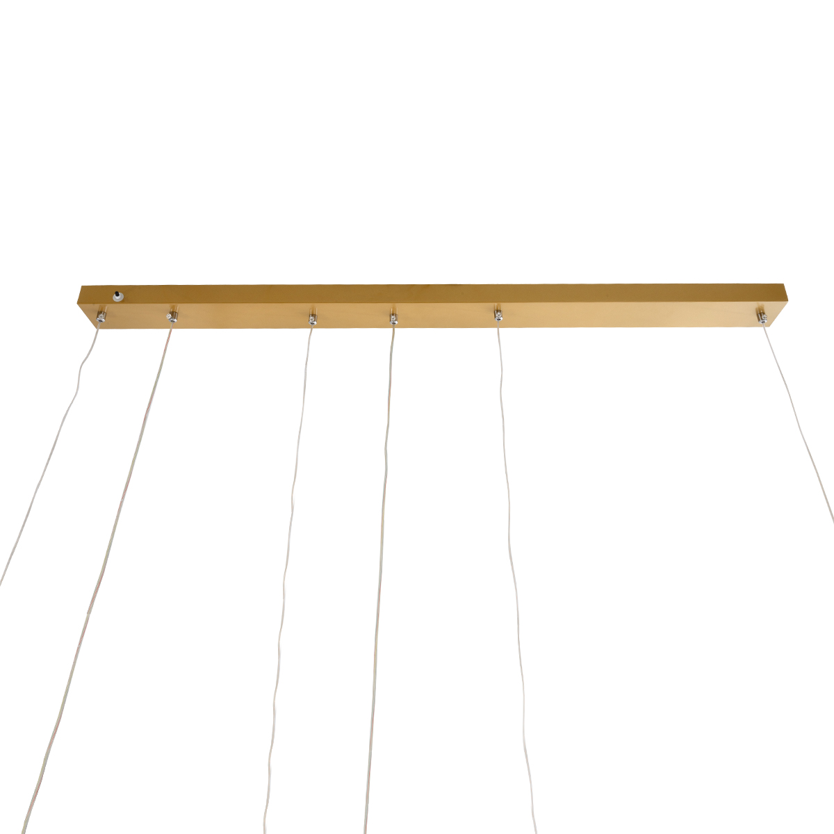 GLOBOSTAR® LINEARE 61291 Μοντέρνο Κρεμαστό Φωτιστικό Οροφής LED 67W 7504lm 300° AC 220-240V IP20 Ρυθμιζόμενο Λευκό CCT με Χειριστήριο από 2700K έως 6000K Dimmable - Lumileds SMD Chip - Χρυσό Βούρτσας - Μ130 x Π25 x Υ60cm - 3 Χρόνια Εγγύηση - Image 9
