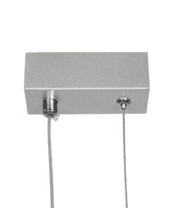 GLOBOSTAR® DEROBA 61300 Μοντέρνο Κρεμαστό Φωτιστικό Οροφής LED 12W 1320lm 360° AC 220-240V IP20 Ρυθμιζόμενο Λευκό CCT με On/Off 2700K/4500K/6000K – Lumileds SMD Chip – Νίκελ Βούρτσας – Μ16 x Π1.6 x Υ25.5cm – 3 Χρόνια Εγγύηση