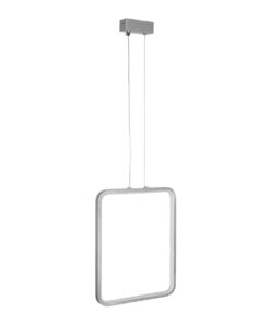 GLOBOSTAR® NEROBA 61304 Μοντέρνο Κρεμαστό Φωτιστικό Οροφής LED 18W 1980lm 360° AC 220-240V IP20 Ρυθμιζόμενο Λευκό CCT με On/Off 2700K/4500K/6000K – Lumileds SMD Chip – Νίκελ Βούρτσας – Μ29 x Π2 x Υ36cm – 3 Χρόνια Εγγύηση