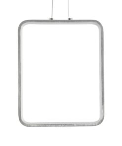 GLOBOSTAR® NEROBA 61304 Μοντέρνο Κρεμαστό Φωτιστικό Οροφής LED 18W 1980lm 360° AC 220-240V IP20 Ρυθμιζόμενο Λευκό CCT με On/Off 2700K/4500K/6000K – Lumileds SMD Chip – Νίκελ Βούρτσας – Μ29 x Π2 x Υ36cm – 3 Χρόνια Εγγύηση