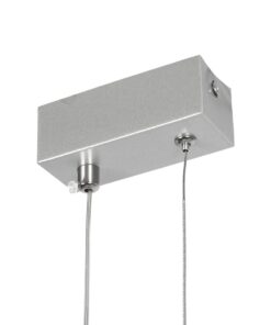 GLOBOSTAR® NEROBA 61304 Μοντέρνο Κρεμαστό Φωτιστικό Οροφής LED 18W 1980lm 360° AC 220-240V IP20 Ρυθμιζόμενο Λευκό CCT με On/Off 2700K/4500K/6000K – Lumileds SMD Chip – Νίκελ Βούρτσας – Μ29 x Π2 x Υ36cm – 3 Χρόνια Εγγύηση