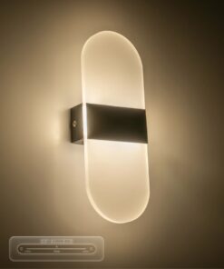 GLOBOSTAR® RARE 61337 Μοντέρνο Φωτιστικό Τοίχου – Απλίκα LED 5W 600lm 180° AC 220-240V IP20 Ρυθμιζόμενο Λευκό CCT με On/Off 2700K/4500K/6000K – Lumileds SMD Chip – Μαύρο Ματ – Μ10 x Π4 x Υ27cm – 3 Χρόνια Εγγύηση