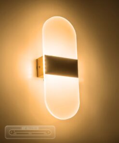 GLOBOSTAR® RARE 61338 Μοντέρνο Φωτιστικό Τοίχου – Απλίκα LED 5W 600lm 180° AC 220-240V IP20 Ρυθμιζόμενο Λευκό CCT με On/Off 2700K/4500K/6000K – Lumileds SMD Chip – Χρυσό Βούρτσας – Μ10 x Π4 x Υ27cm – 3 Χρόνια Εγγύηση