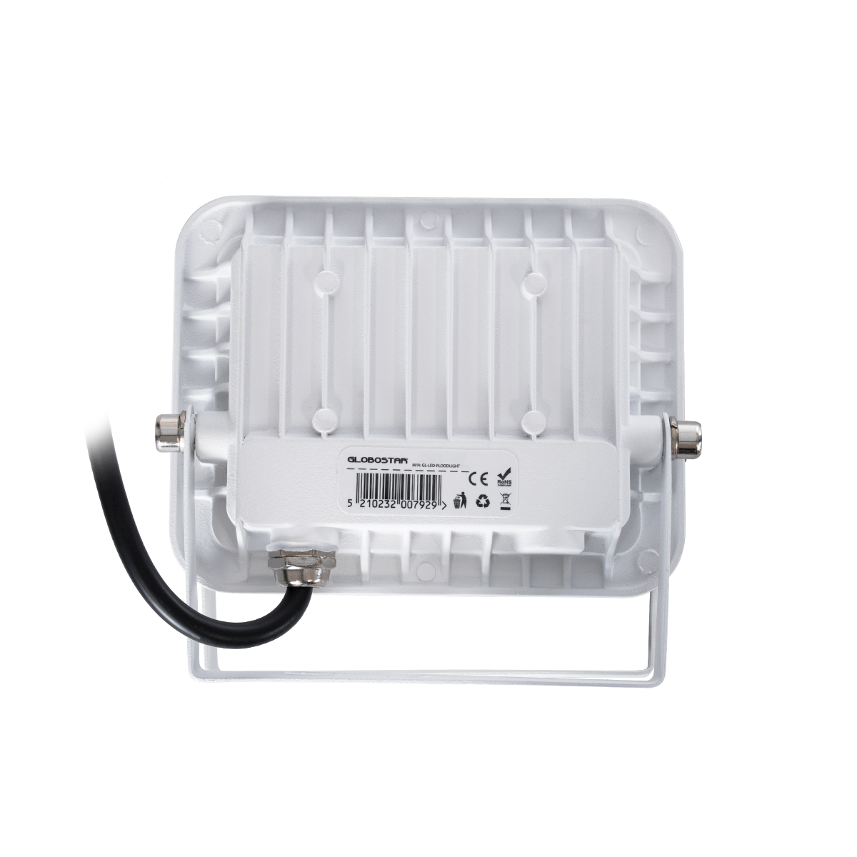 GLOBOSTAR® ATLAS 61408 Προβολέας LED 20W 2400lm 120° AC 220-240V Αδιάβροχο IP67 Φυσικό Λευκό 4500K - Lumileds SMD Chip - TÜV Rheinland Certified - Λευκό Ματ - Μ12 x Π2.5 x Υ9.5cm - 5 Χρόνια Εγγύηση - Image 5