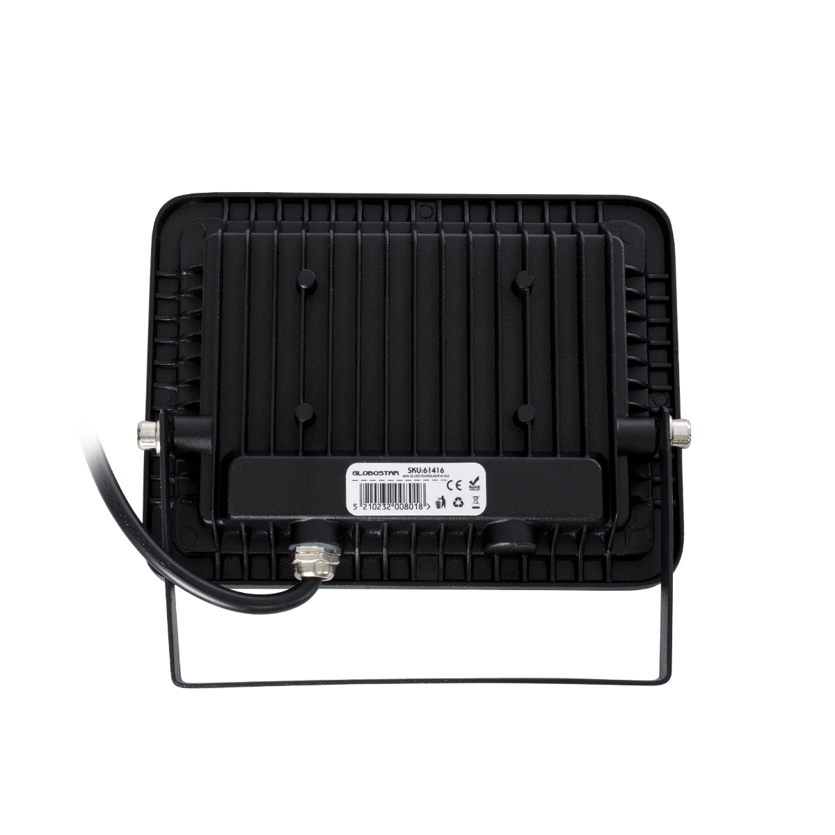 GLOBOSTAR® ATLAS 61416 Προβολέας LED 30W 3750lm 120° AC 220-240V Αδιάβροχο IP67 Ψυχρό Λευκό 6000K - Lumileds SMD Chip - TÜV Rheinland Certified - Μαύρο Ματ - Μ16 x Π2.5 x Υ12.5cm - 5 Χρόνια Εγγύηση - Image 5