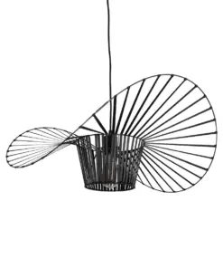 GLOBOSTAR® LUMINOVA 61464 Μοντέρνο Κρεμαστό Φωτιστικό Οροφής με Ντουί 1 x E27 AC 220-240V IP20 - Μαύρο - Μ60 x Π60 x Υ25cm