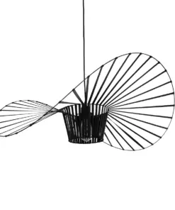 GLOBOSTAR® LUMINOVA 61466 Μοντέρνο Κρεμαστό Φωτιστικό Οροφής με Ντουί 1 x E27 AC 220-240V IP20 - Μαύρο - Μ80 x Π80 x Υ30cm