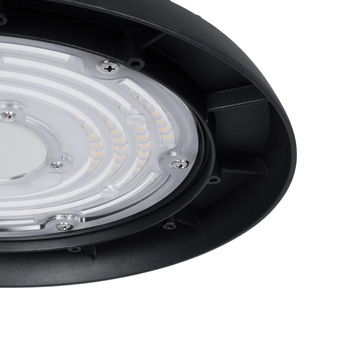 GLOBOSTAR® INDUSTRY 61500 Βιομηχανικό Φωτιστικό Καμπάνα High Bay UFO LED 100W 15000lm SDCM<5 90° AC 85-265V Αδιάβροχο IP65 IK08 Φυσικό Λευκό 5000K - 175 x Sanan Opto SMD Chip & TÜV SÜD Driver - Μαύρο Χυτό Αλουμίνιο - Μ26.5 x Π26.5 x Υ15cm - 5 Χρόνια Εγγύηση - Image 8
