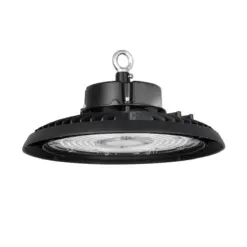 GLOBOSTAR® INDUSTRY 61502 Βιομηχανικό Φωτιστικό Καμπάνα High Bay UFO LED 200W 30000lm SDCM<5 90° AC 85-265V Αδιάβροχο IP65 IK08 Φυσικό Λευκό 5000K - 338 x Sanan Opto SMD Chip & TÜV SÜD Driver - Μαύρο Χυτό Αλουμίνιο - Μ30 x Π30 x Υ16cm - 5 Χρόνια Εγγύηση