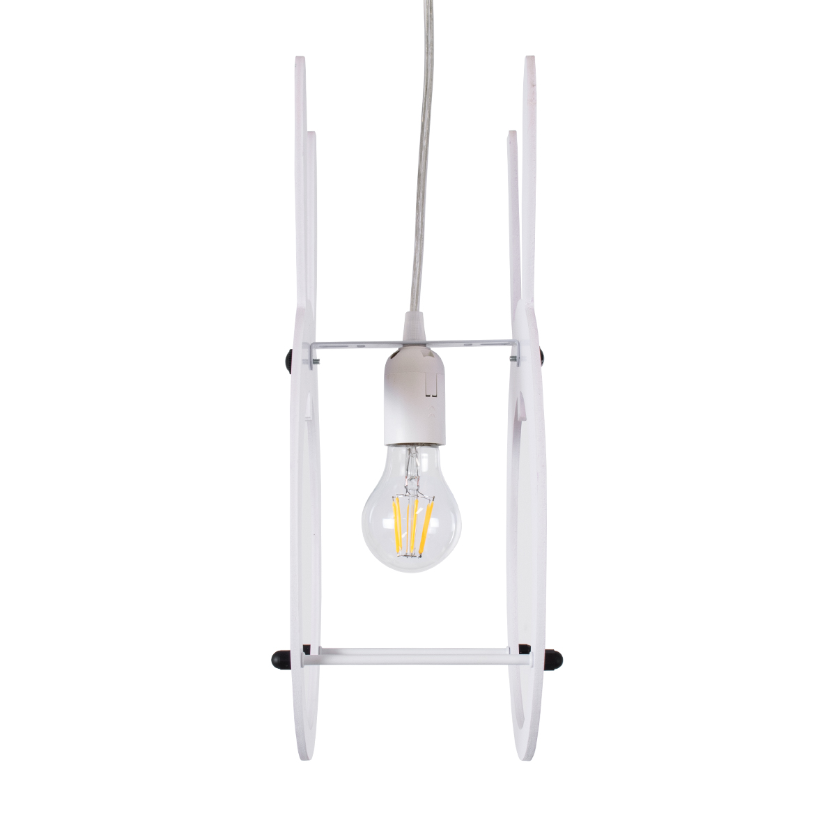 GLOBOSTAR® BUNNY 61577 Παιδικό Κρεμαστό Φωτιστικό Οροφής με Ντουί 1 x E27 AC 220-240V IP20 - Ροζ & Λευκό - Μ27.2 x Π15.5 x Υ40cm - Image 8