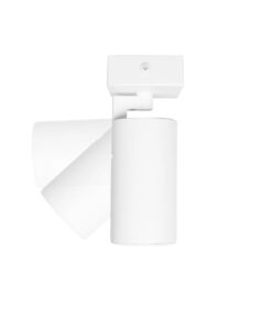 kelvo® SPOTA KLV-101-0135 Κινούμενο Φωτιστικό Σποτ Οροφής για Λάμπα MR16 με Ντουί GU10 AC 220-240V IP20 – Λευκό Ματ – Μ7 x Π6 x Υ14cm