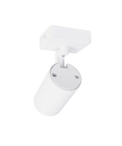 kelvo® SPOTA KLV-101-0135 Κινούμενο Φωτιστικό Σποτ Οροφής για Λάμπα MR16 με Ντουί GU10 AC 220-240V IP20 – Λευκό Ματ – Μ7 x Π6 x Υ14cm