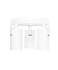 kelvo® SPOTA KLV-101-0145 Κινούμενο Φωτιστικό Σποτ Οροφής για 3 Λάμπες MR16 με Ντουί GU10 AC 220-240V IP20 – Λευκό Ματ – Μ19 x Π19 x Υ14cm