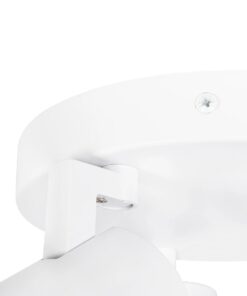 kelvo® SPOTA KLV-101-0145 Κινούμενο Φωτιστικό Σποτ Οροφής για 3 Λάμπες MR16 με Ντουί GU10 AC 220-240V IP20 – Λευκό Ματ – Μ19 x Π19 x Υ14cm