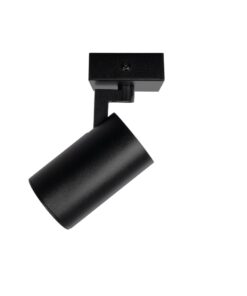kelvo® SPOTA KLV-101-0134 Κινούμενο Φωτιστικό Σποτ Οροφής για Λάμπα MR16 με Ντουί GU10 AC 220-240V IP20 – Μαύρο Ματ – Μ7 x Π6 x Υ14cm