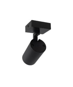 kelvo® SPOTA KLV-101-0134 Κινούμενο Φωτιστικό Σποτ Οροφής για Λάμπα MR16 με Ντουί GU10 AC 220-240V IP20 – Μαύρο Ματ – Μ7 x Π6 x Υ14cm