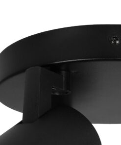 kelvo® SPOTA KLV-101-0144 Κινούμενο Φωτιστικό Σποτ Οροφής για 3 Λάμπες MR16 με Ντουί GU10 AC 220-240V IP20 – Μαύρο Ματ – Μ19 x Π19 x Υ14cm
