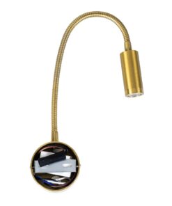 GLOBOSTAR® GOOSE 61692 Μοντέρνο Φωτιστικό Τοίχου – Απλίκα Ξενοδοχείου Reading Light LED 3W 300lm 36° AC 220-240V IP20 Θερμό Λευκό 2700K – CREE XPE Chip & TÜV SÜD Driver – Χρυσό Βούρτσας – Μ6.5 x Π15 xΥ24.5cm – 3 Χρόνια Εγγύηση