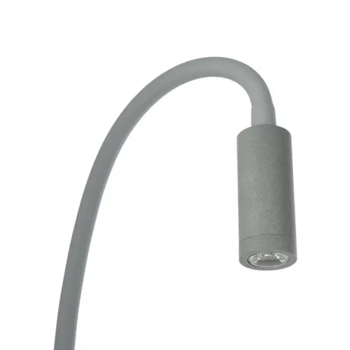 GLOBOSTAR® GOOSE 61694 Μοντέρνο Φωτιστικό Τοίχου - Απλίκα Ξενοδοχείου Reading Light με Φορτιστή USB 3A LED 6W 600lm 36° & 360° AC 220-240V IP20 Θερμό Λευκό 2700K - CREE XPE & Lumileds SMD Chip - Γκρι Ανθρακί Ματ - Μ15.5 x Π15 x Υ30.5cm - 3 Χρόνια Εγγύηση - Image 5