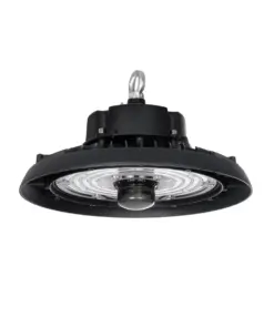 GLOBOSTAR® INDUSTRY 61704 Βιομηχανικό Φωτιστικό Καμπάνα High Bay UFO Τεχνολογίας Smart Group Linkable Control System 2.4Ghz με Αισθητήρα Κίνησης Microwave LED 100W 15000lm SDCM<5 90° AC 85-265V Αδιάβροχο IP65 IK08 Φυσικό Λευκό 5000K - 175 x Sanan Opto SMD Chip & TÜV SÜD Driver - Μαύρο Χυτό Αλουμίνιο - Μ26.5 x Π26.5 x Υ15cm - 5 Χρόνια Εγγύηση