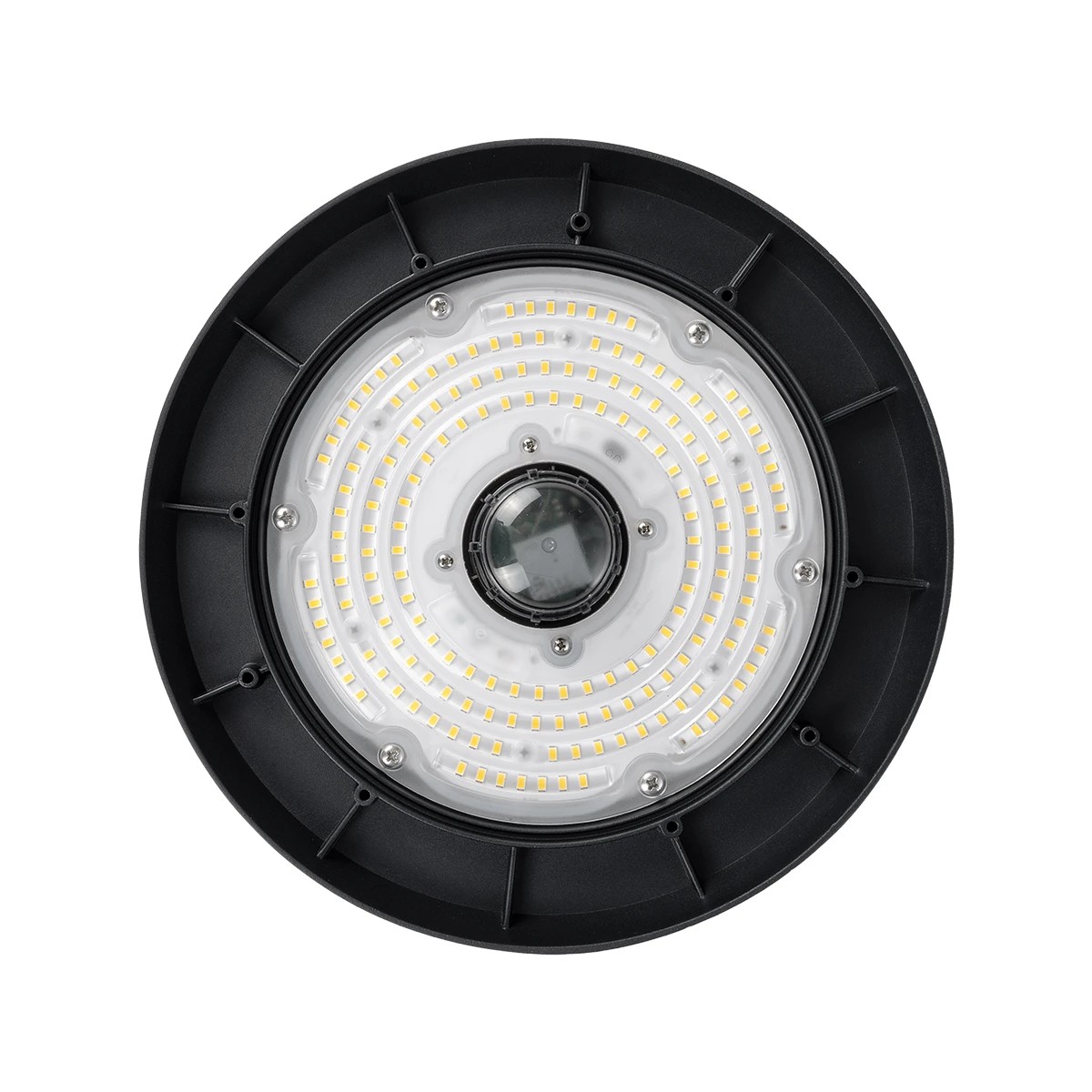 GLOBOSTAR® INDUSTRY 61704 Βιομηχανικό Φωτιστικό Καμπάνα High Bay UFO Τεχνολογίας Smart Group Linkable Control System 2.4Ghz με Αισθητήρα Κίνησης Microwave LED 100W 15000lm SDCM<5 90° AC 85-265V Αδιάβροχο IP65 IK08 Φυσικό Λευκό 5000K - 175 x Sanan Opto SMD Chip & TÜV SÜD Driver - Μαύρο Χυτό Αλουμίνιο - Μ26.5 x Π26.5 x Υ15cm - 5 Χρόνια Εγγύηση - Image 6