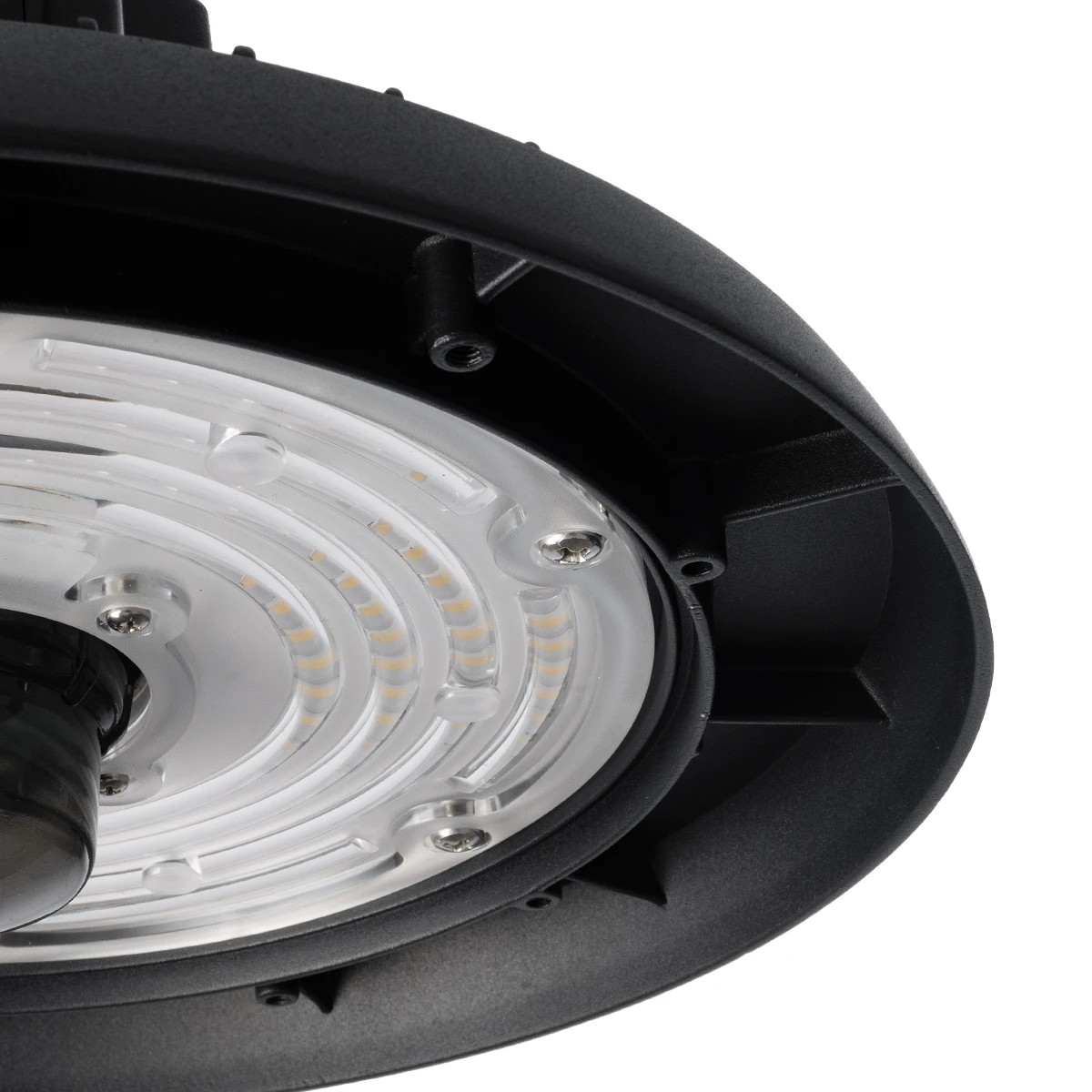 GLOBOSTAR® INDUSTRY 61704 Βιομηχανικό Φωτιστικό Καμπάνα High Bay UFO Τεχνολογίας Smart Group Linkable Control System 2.4Ghz με Αισθητήρα Κίνησης Microwave LED 100W 15000lm SDCM<5 90° AC 85-265V Αδιάβροχο IP65 IK08 Φυσικό Λευκό 5000K - 175 x Sanan Opto SMD Chip & TÜV SÜD Driver - Μαύρο Χυτό Αλουμίνιο - Μ26.5 x Π26.5 x Υ15cm - 5 Χρόνια Εγγύηση - Image 8