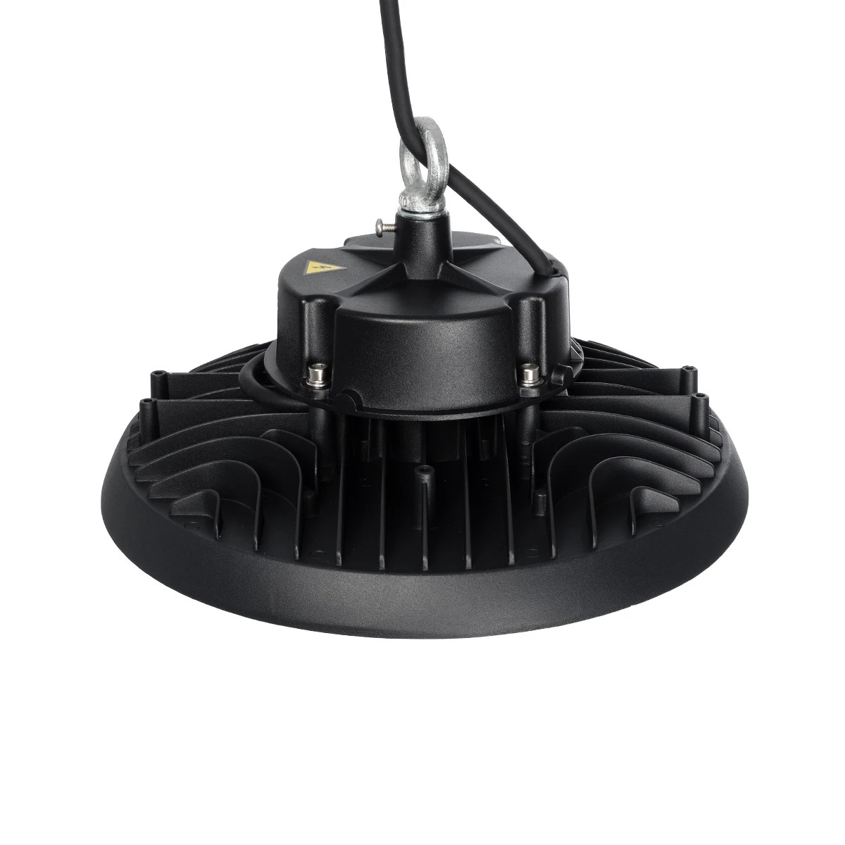 GLOBOSTAR® INDUSTRY 61705 Βιομηχανικό Φωτιστικό Καμπάνα High Bay UFO Τεχνολογίας Smart Group Linkable Control System 2.4Ghz με Αισθητήρα Κίνησης Microwave LED 150W 22500lm SDCM<5 90° AC 85-265V Αδιάβροχο IP65 IK08 Φυσικό Λευκό 5000K - 275 x Sanan Opto SMD Chip & TÜV SÜD Driver - Μαύρο Χυτό Αλουμίνιο - Μ26.5 x Π26.5 x Υ15cm - 5 Χρόνια Εγγύηση - Image 5