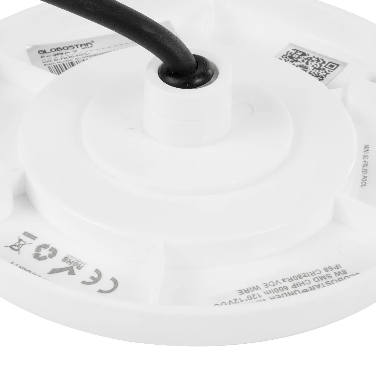 GLOBOSTAR® POOLARTY 61715 Υποβρύχιο Φωτιστικό για Σιντριβάνια/Πισίνες LED 8W 640lm 120° DC 12V Αδιάβροχο IP68 Φυσικό Λευκό 4500K Dimmable - Bridgelux SMD Chip - 1m VDE Rubber Καλώδιο - Μ13 x Π13 x Υ2cm - 3 Χρόνια Εγγύηση - Image 7