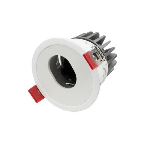 kelvo® ASYMMETRICAL KLV-101-0131 Χωνευτό Φωτιστικό Downlight Σποτ LED 7W 840lm 15°x30° AC 220-240V IP20 Θερμό Λευκό 2700K – Bridgelux COB Chip & TÜV SÜD Driver – Λευκό Ματ – Μ8.3 x Π8.3 x Υ8.2cm / Q7.3cm – 5 Χρόνια Εγγύηση