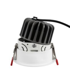 kelvo® PINADO KLV-101-0127 Χωνευτό Φωτιστικό Downlight Σποτ LED 7W 840lm 15° AC 220-240V IP20 Θερμό Λευκό 2700K – Bridgelux COB Chip & TÜV SÜD Driver – Λευκό Ματ – Μ8.3 x Π8.3 x Υ8.2cm / Q7.3cm – 5 Χρόνια Εγγύηση