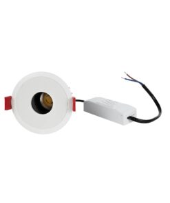 kelvo® PINADO KLV-101-0127 Χωνευτό Φωτιστικό Downlight Σποτ LED 7W 840lm 15° AC 220-240V IP20 Θερμό Λευκό 2700K – Bridgelux COB Chip & TÜV SÜD Driver – Λευκό Ματ – Μ8.3 x Π8.3 x Υ8.2cm / Q7.3cm – 5 Χρόνια Εγγύηση