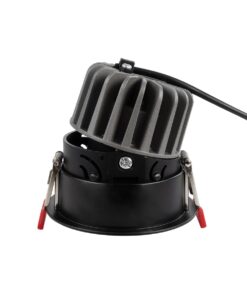 kelvo® PINADO KLV-101-0128 Χωνευτό Φωτιστικό Downlight Σποτ LED 7W 875lm 15° AC 220-240V IP20 Φυσικό Λευκό 4500K – Bridgelux COB Chip & TÜV SÜD Driver – Μαύρο Ματ – Μ8.3 x Π8.3 x Υ8.2cm / Q7.3cm – 5 Χρόνια Εγγύηση