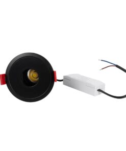 kelvo® PINADO KLV-101-0128 Χωνευτό Φωτιστικό Downlight Σποτ LED 7W 875lm 15° AC 220-240V IP20 Φυσικό Λευκό 4500K – Bridgelux COB Chip & TÜV SÜD Driver – Μαύρο Ματ – Μ8.3 x Π8.3 x Υ8.2cm / Q7.3cm – 5 Χρόνια Εγγύηση