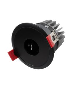 kelvo® PINADO KLV-101-0126 Χωνευτό Φωτιστικό Downlight Σποτ LED 7W 840lm 15° AC 220-240V IP20 Θερμό Λευκό 2700K – Bridgelux COB Chip & TÜV SÜD Driver – Μαύρο Ματ – Μ8.3 x Π8.3 x Υ8.2cm / Q7.3cm – 5 Χρόνια Εγγύηση