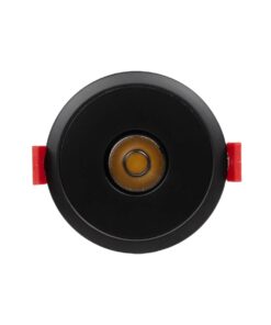 kelvo® PINADO KLV-101-0126 Χωνευτό Φωτιστικό Downlight Σποτ LED 7W 840lm 15° AC 220-240V IP20 Θερμό Λευκό 2700K – Bridgelux COB Chip & TÜV SÜD Driver – Μαύρο Ματ – Μ8.3 x Π8.3 x Υ8.2cm / Q7.3cm – 5 Χρόνια Εγγύηση