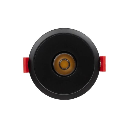 kelvo® PINADO KLV-101-0126 Χωνευτό Φωτιστικό Downlight Σποτ LED 7W 840lm 15° AC 220-240V IP20 Θερμό Λευκό 2700K – Bridgelux COB Chip & TÜV SÜD Driver – Μαύρο Ματ – Μ8.3 x Π8.3 x Υ8.2cm / Q7.3cm – 5 Χρόνια Εγγύηση