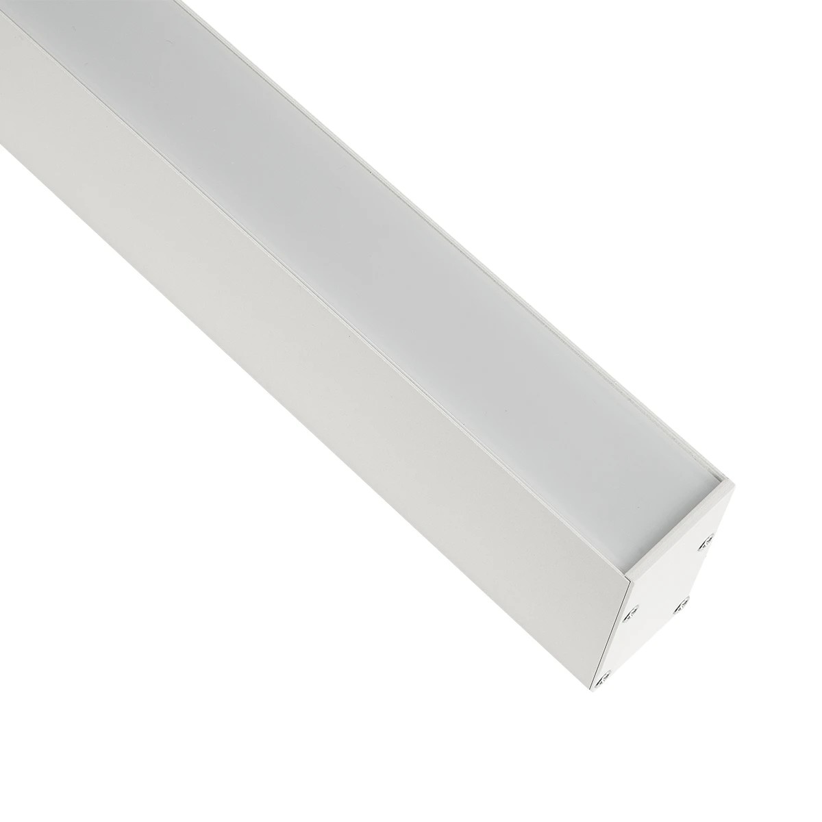 GLOBOSTAR® ALP-LINEAR LUMILINE 61763-3M Επιφανειακό / Κρεμαστό / Επιτοίχιο Προφίλ Αλουμινίου με Λευκό Γαλακτερό Πατητό Κάλυμμα για Ταινίες LED IP20 - Λευκό Ματ - Μ300 x Π3.5 x Υ7cm - Image 4