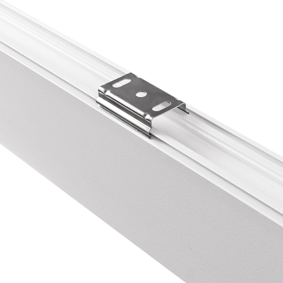 GLOBOSTAR® ALP-LINEAR LUMILINE 61763-3M Επιφανειακό / Κρεμαστό / Επιτοίχιο Προφίλ Αλουμινίου με Λευκό Γαλακτερό Πατητό Κάλυμμα για Ταινίες LED IP20 - Λευκό Ματ - Μ300 x Π3.5 x Υ7cm - Image 6