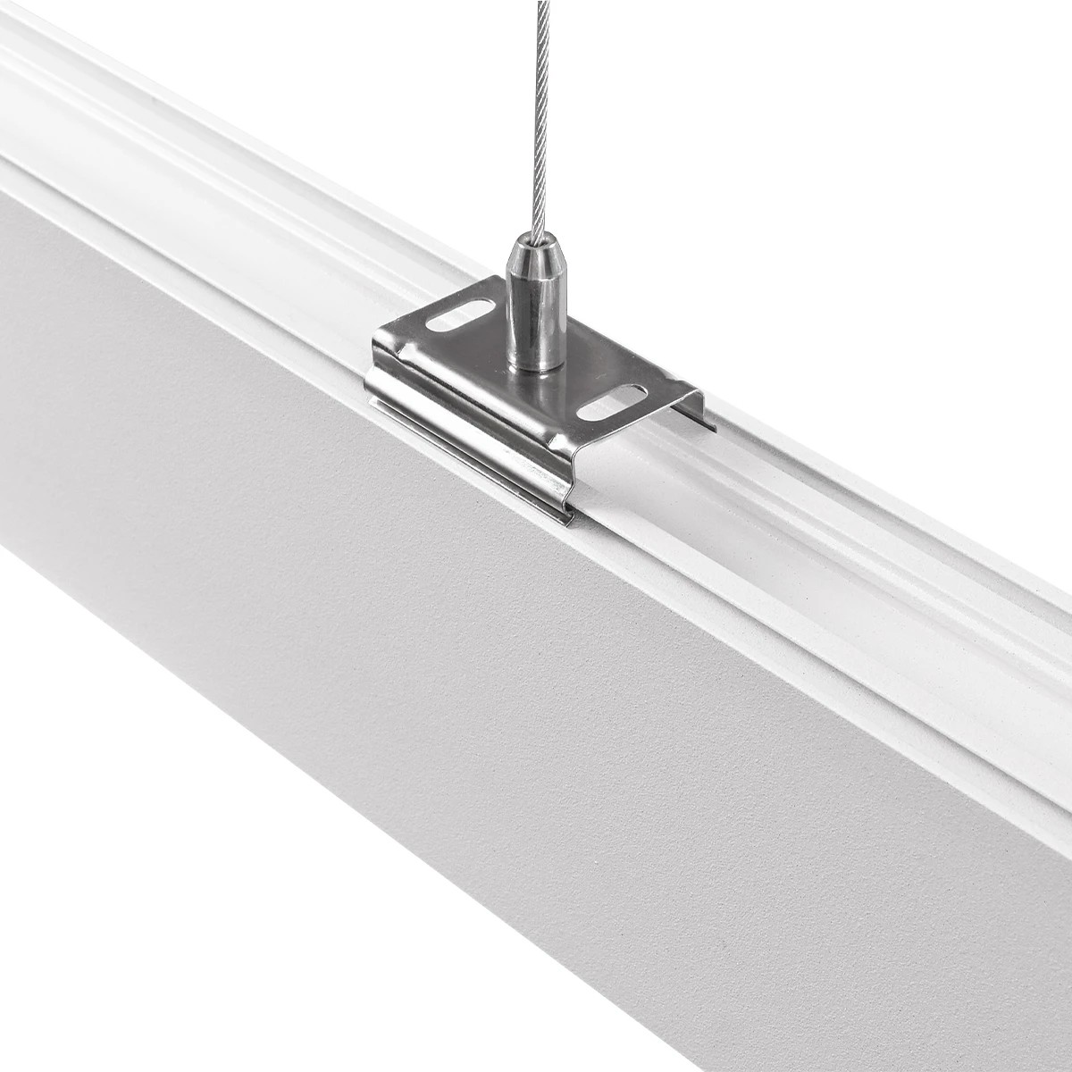 GLOBOSTAR® ALP-LINEAR LUMILINE 61763-3M Επιφανειακό / Κρεμαστό / Επιτοίχιο Προφίλ Αλουμινίου με Λευκό Γαλακτερό Πατητό Κάλυμμα για Ταινίες LED IP20 - Λευκό Ματ - Μ300 x Π3.5 x Υ7cm - Image 7