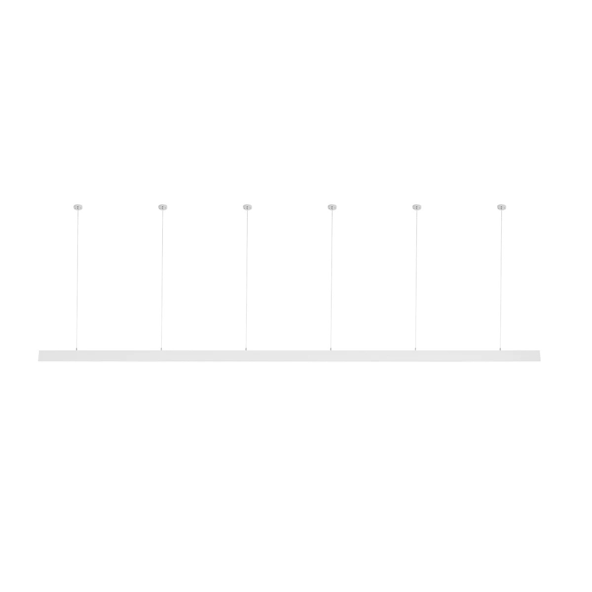 GLOBOSTAR® ALP-LINEAR LUMILINE 61763-3M Επιφανειακό / Κρεμαστό / Επιτοίχιο Προφίλ Αλουμινίου με Λευκό Γαλακτερό Πατητό Κάλυμμα για Ταινίες LED IP20 - Λευκό Ματ - Μ300 x Π3.5 x Υ7cm - Image 9